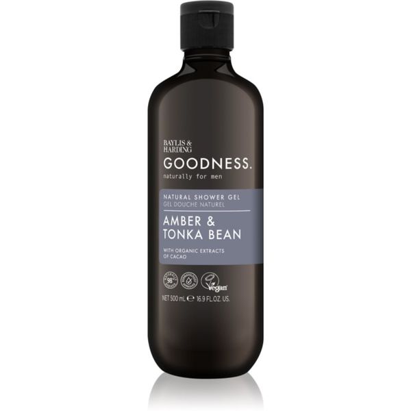 Baylis & Harding Baylis & Harding Goodness Amber & Tonka Bean gel za tuširanje za muškarce 500 ml