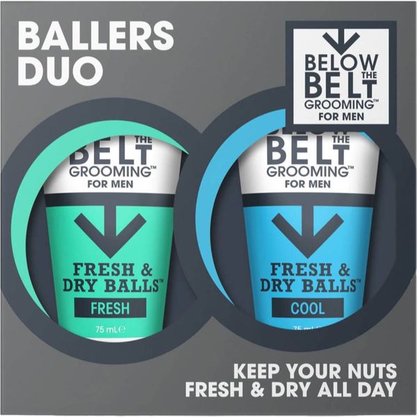 Below the Belt Grooming Below the Belt Grooming Fresh and Cool Ballers Duo poklon set za intimnu higijenu 1 kom