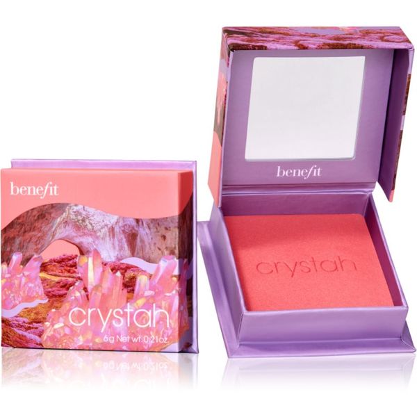 Benefit Benefit Crystah WANDERful World puder- rumenilo nijansa Strawberry pink 6 g
