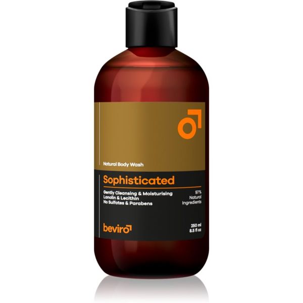 Beviro Beviro Natural Body Wash Sophisticated gel za tuširanje za muškarce 250 ml