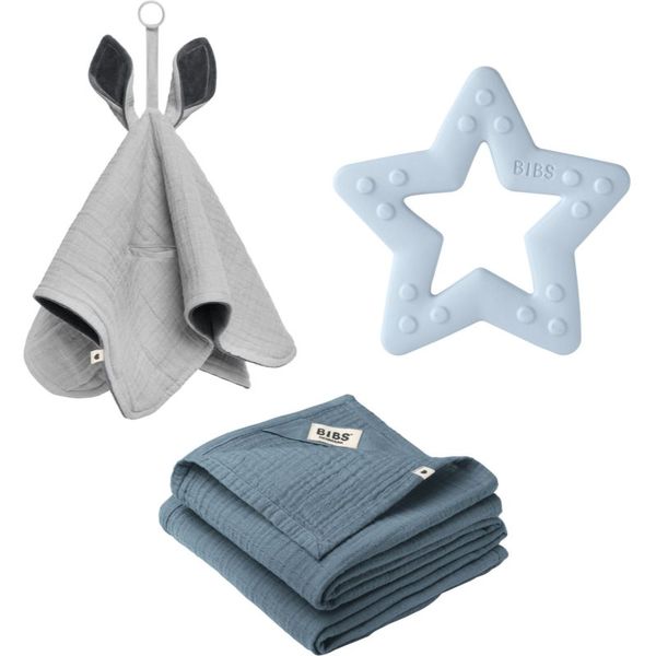 BIBS BIBS Baby Gift Set Medium poklon set Baby Blue 3+ months (za bebe)