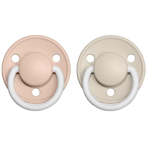 BIBS BIBS De Lux Natural Rubber Night Size 1: 0+ months duda Blush / Vanilla 2 kom