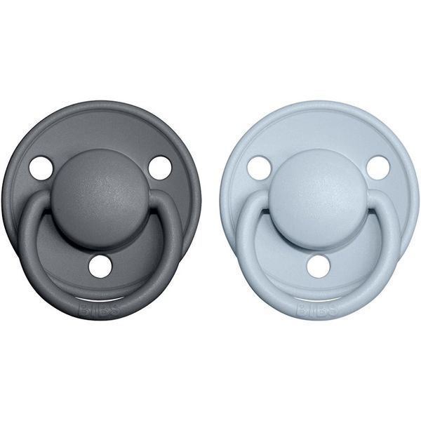 BIBS BIBS De Lux One Size duda Iron / BabyBlue 2 kom