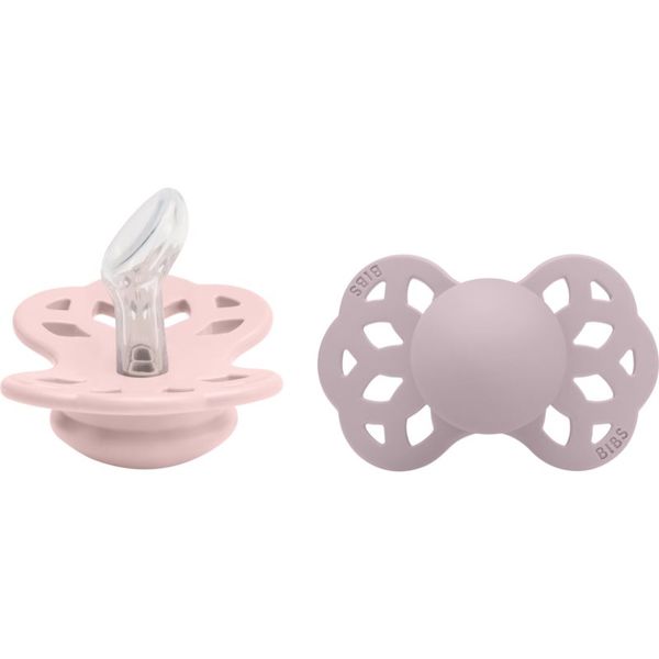 BIBS BIBS Infinity Size 1: 0+ months duda Blossom / Dusky Lilac 2 kom