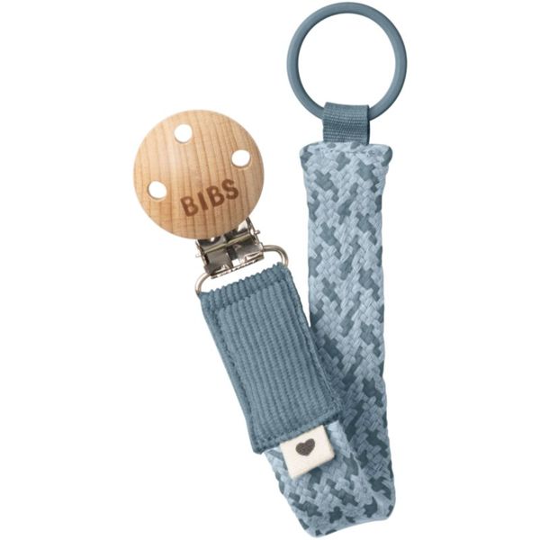 BIBS BIBS Paci Braid kopča za dudu Petrol / Baby Blue 1 kom