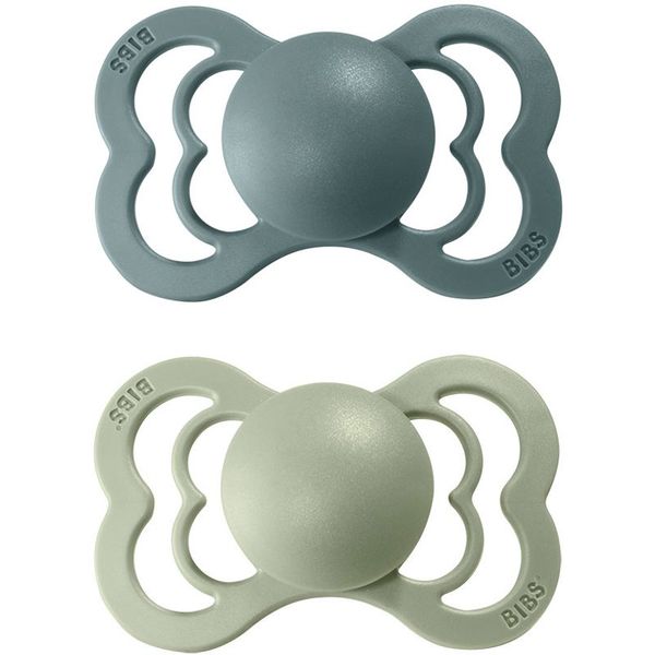 BIBS BIBS Supreme Natural Rubber Size 1: 0+ months duda Island Sea / Sage 2 kom