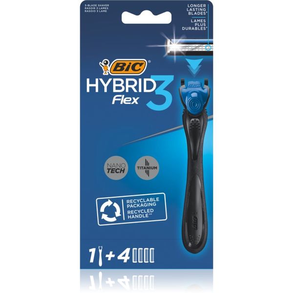BIC BIC FLEX3 Hybrid brijač + zamjenske britvice 4 kom 1 kom