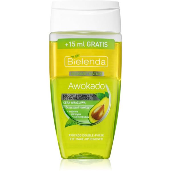 Bielenda Bielenda Avocado nježno dvofazno sredstvao za uklanjanje make-upa za osjetljive oči 140 ml