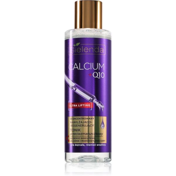 Bielenda Bielenda Calcium + Q10 Concentrated moisturizing and regenerating anti-wrinkle tonic hidratantni toner protiv bora 200 ml