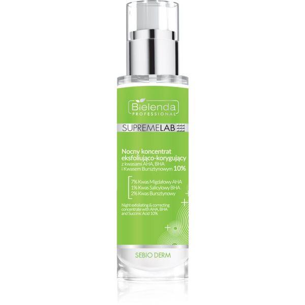 Bielenda Professional Bielenda Professional Supremelab Sebio Derm zaglađujući eksfolijacijski serum za noć 30 ml