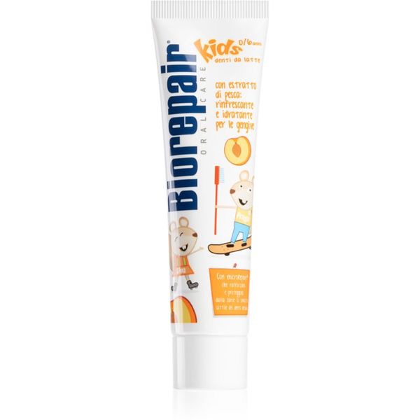 Biorepair Biorepair Kids 0-6 zubna pasta za djecu za obnavljanje zubne cakline Peach 50 ml