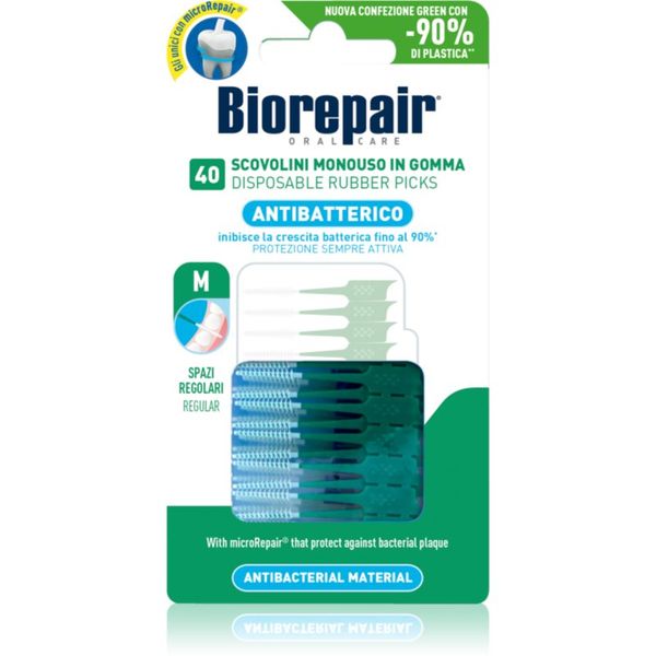 Biorepair Biorepair Rubber Picks Regular zubne čačkalice Green - Regular 40 kom