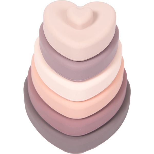 Bo Jungle Bo Jungle B-Silicone Stacking Hearts piramida za slaganje 1 kom