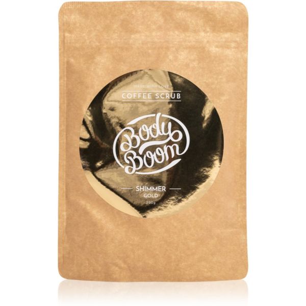 BodyBoom BodyBoom Shimmer Gold piling za tijelo od kave 200 g