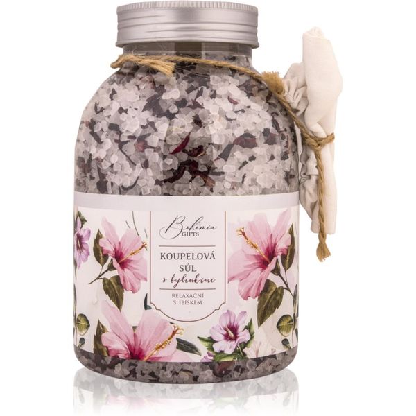 Bohemia Gifts & Cosmetics Bohemia Gifts & Cosmetics Bohemia Natur opuštajuća sol za kupku s hibiskusom 1200 g