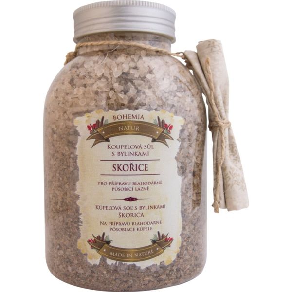 Bohemia Gifts & Cosmetics Bohemia Gifts & Cosmetics Bohemia Natur sol za kupku s biljkama za opuštanje unutarnje napetosti cimet i akacija 1200 g