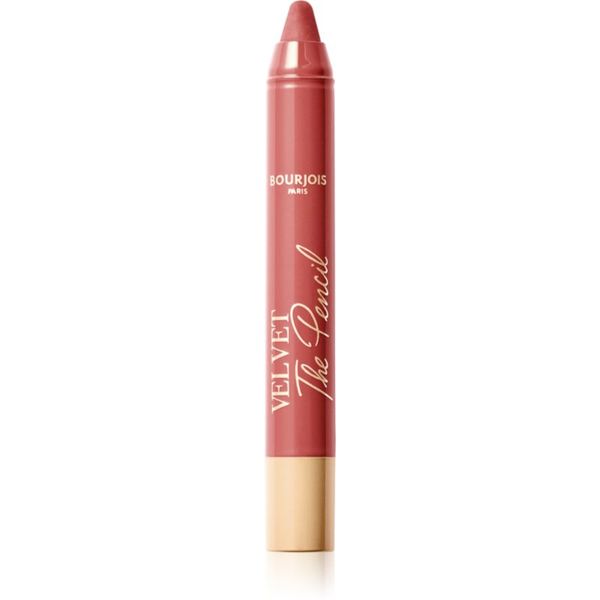 Bourjois Bourjois Velvet the Pencil ruž za usne u olovci s mat efektom nijansa 04 Less is Brown 1,8 g