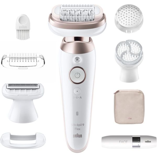 Braun Braun Silk-épil 9 9360 Flex epilator s potpuno fleksibilnom glavom na noge, tijelo i pazuhe 1 kom