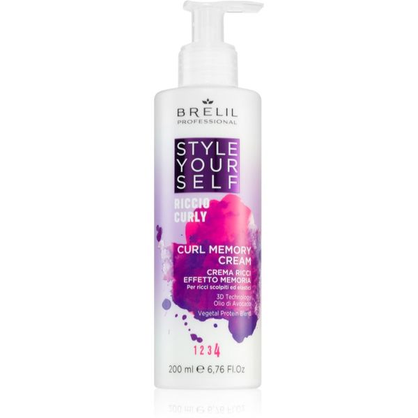 Brelil Professional Brelil Professional Style YourSelf Curl Memory Cream krema za definiranje za valovitu i kovrčavu kosu 200 ml