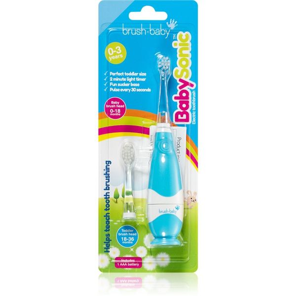 Brush Baby Brush Baby BabySonic električna četkica za zube za djecu 0 – 36 mjeseci Blue 1 kom