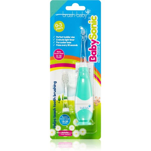 Brush Baby Brush Baby BabySonic električna četkica za zube za djecu 0 – 36 mjeseci Teal 1 kom