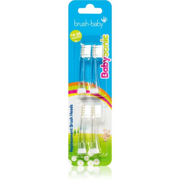 Brush Baby Brush Baby BabySonic zamjenske glave za zubnu četkicu za djecu 18 - 36 months 4 kom