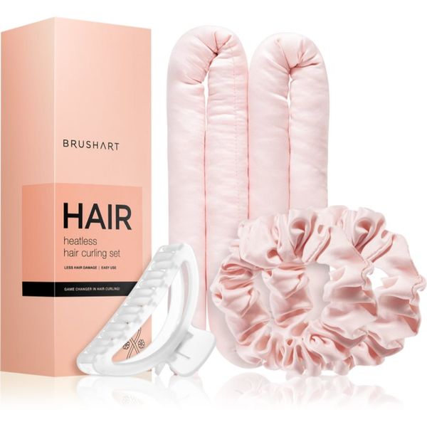 BrushArt BrushArt Hair Heatless hair curling set set za uvijanje kose Pink