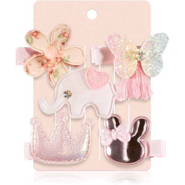BrushArt BrushArt KIDS Elephant hair clip set ukosnice za kosu Elephant 5 kom