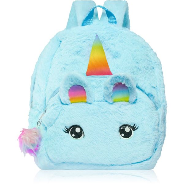 BrushArt BrushArt KIDS Fluffy unicorn backpack Large dječji ruksak Blue (29 x 33 cm)
