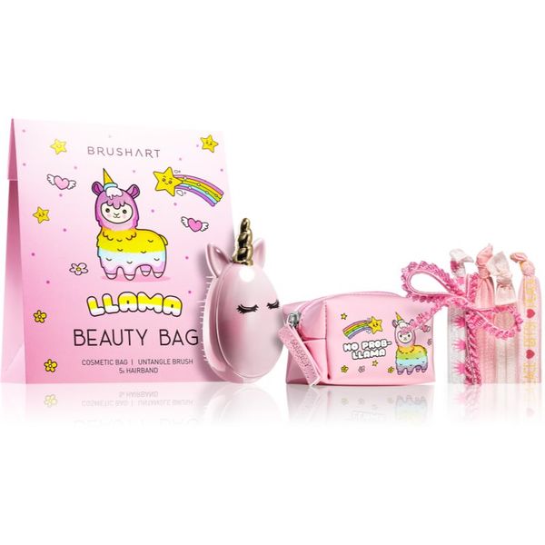 BrushArt BrushArt KIDS Llama beauty bag poklon set Llama beauty bag pink(za djecu)