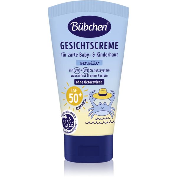 Bübchen Bübchen Sensitive Sun Protection Face Cream SPF 50+ dječja zaštitna krema za lice SPF 50+ 6 m+ 50 ml
