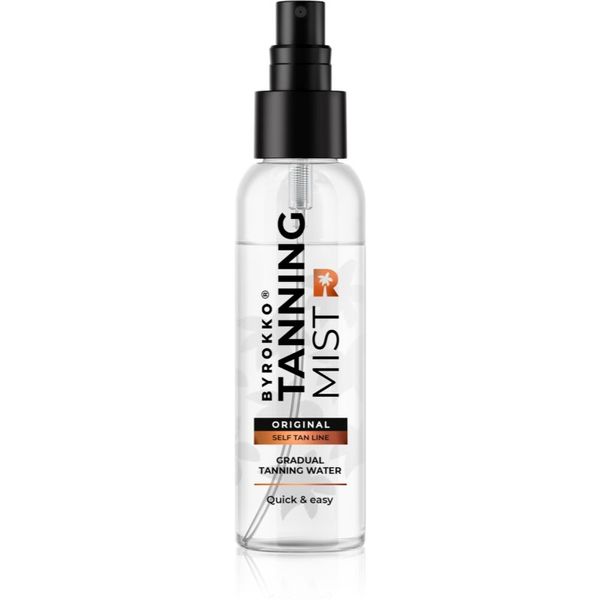 ByRokko ByRokko Shine Brown Tanning voda za samotamnjenje za postupno tamnjenje tena 100 ml