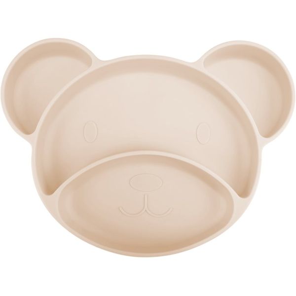 Canpol Babies Canpol babies Bear tanjur s pregradama s vakuumskim držačem Beige 1 kom