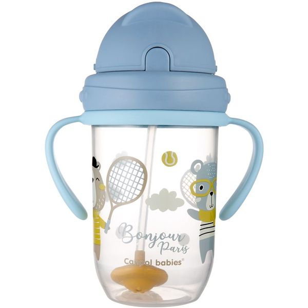 Canpol Babies Canpol babies Bonjour Paris Cup šalica sa slamkom Blue 270 ml