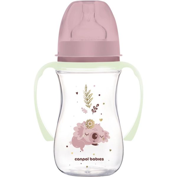 Canpol Babies Canpol babies EasyStart Sleepy Koala 240 ml bočica za bebe 3 m+ Pink 240 ml