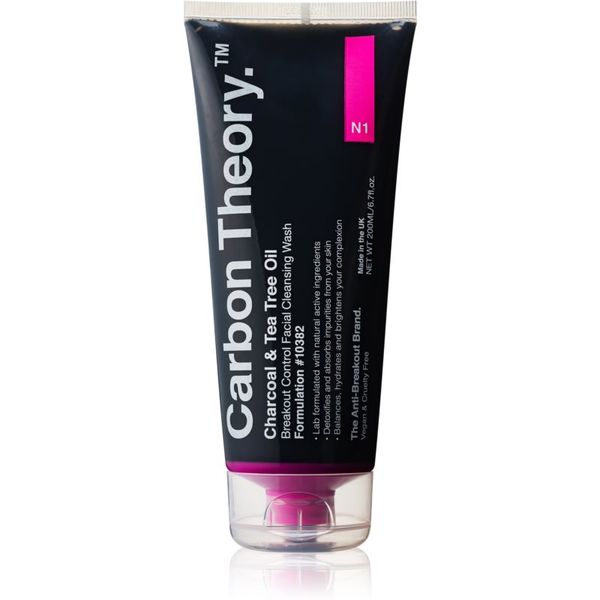 Carbon Theory Carbon Theory Charcoal & Tea Tree Oil gel za dubinsko čišćenje s aktivnim ugljenom 200 ml
