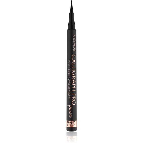 Catrice Catrice Calligraph Pro Precise 24h Matt vodootporni eyelineri u olovci nijansa 010 Intense Black Waterproof 1.2 ml