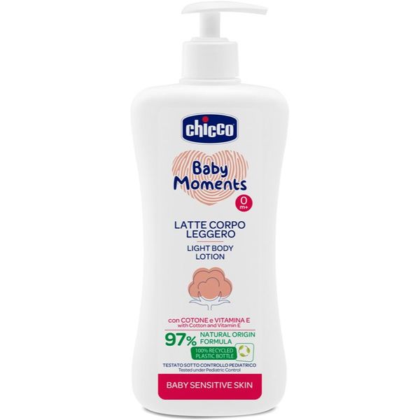 Chicco Chicco Baby Moments Sensitive nježno mlijeko za tijelo 500 ml