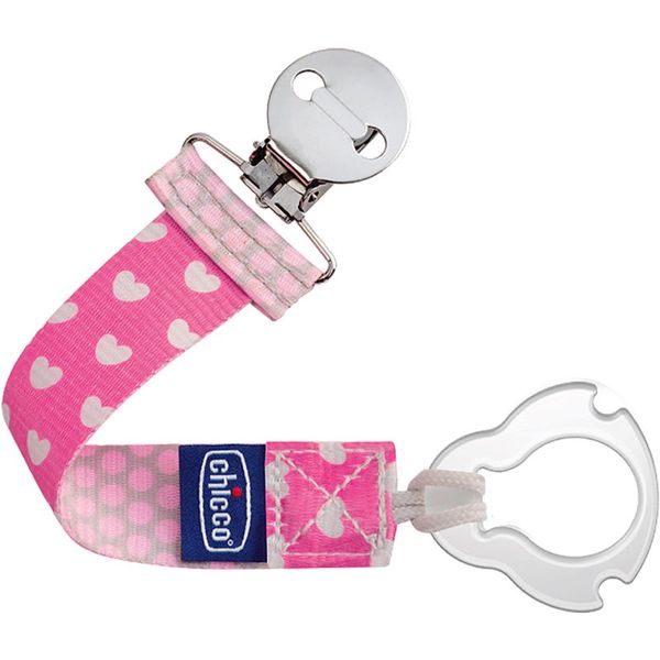 Chicco Chicco Fashion Clip kopča za dudu 0m+ Girl 1 kom