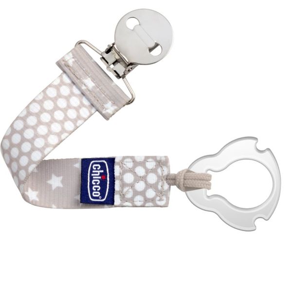 Chicco Chicco Fashion Clip Neutral kopča za dudu 1 kom