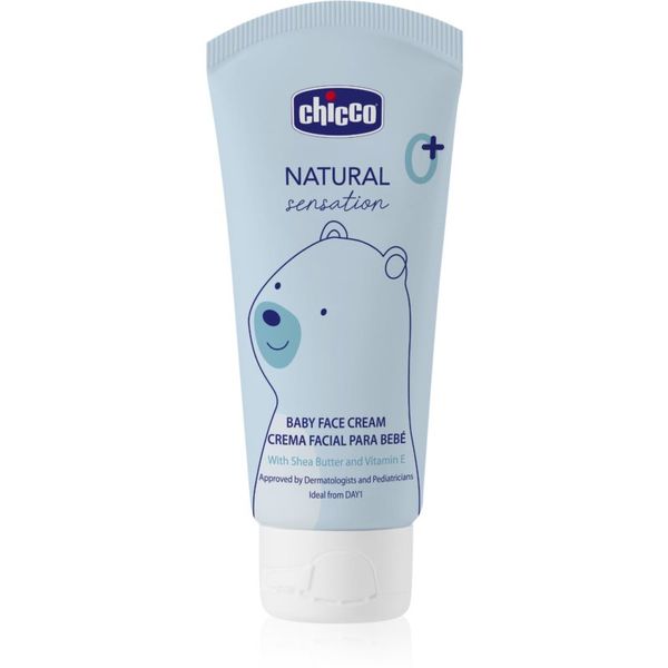 Chicco Chicco Natural Sensation Baby krema za lice za djecu od rođenja 0+ 50 ml