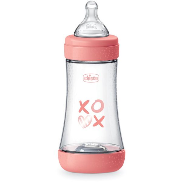 Chicco Chicco Perfect 5 bočica za bebe 2 m+ Medium Flow Pink 240 ml