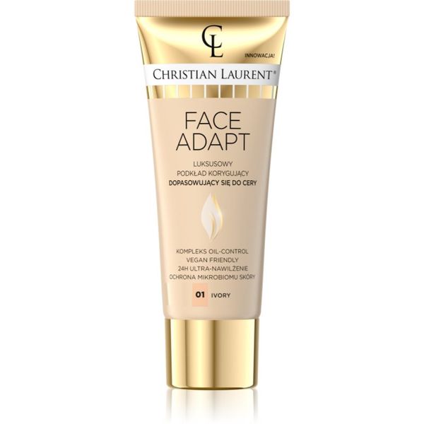 Christian Laurent Christian Laurent Face Adapt hidratantni puder s učinkom zaglađivanja nijansa 01 Ivory 30 ml