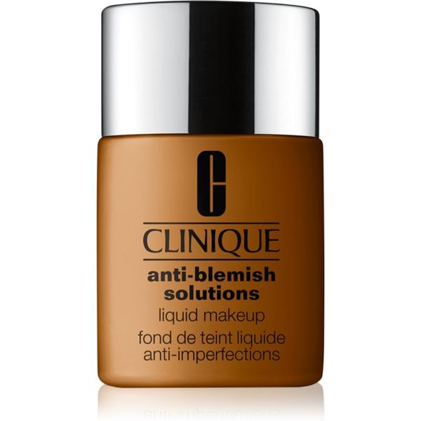 Clinique Clinique Anti-Blemish Solutions™ Liquid Makeup puder s visokim prekrivanjem za masno lice sklono aknama nijansa WN 118 Amber 30 ml