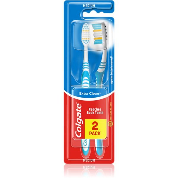 Colgate Colgate Extra Clean Medium četkice za zube medium 2 kom