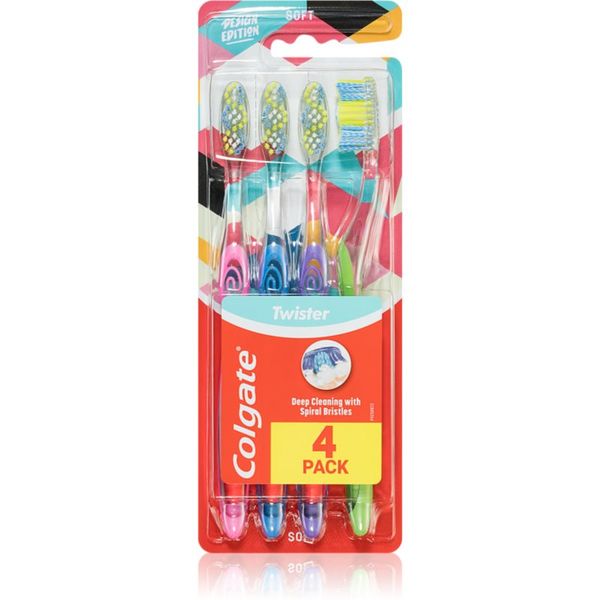 Colgate Colgate Twister Design Edition četkica za zube 4 kom