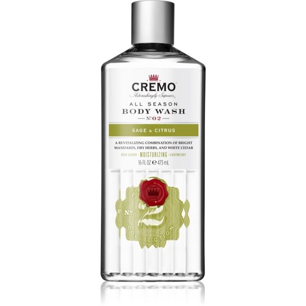 Cremo Cremo Sage and Citrus Body Wash gel za tuširanje za muškarce 475 ml