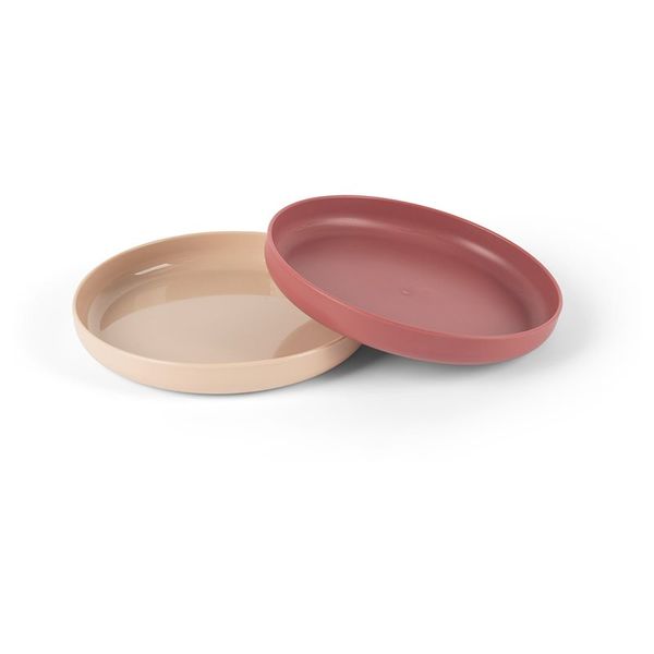 Dantoy Dantoy Tiny Bio Dinner Plate Set tanjur Nude/Red 0m+ 2 kom