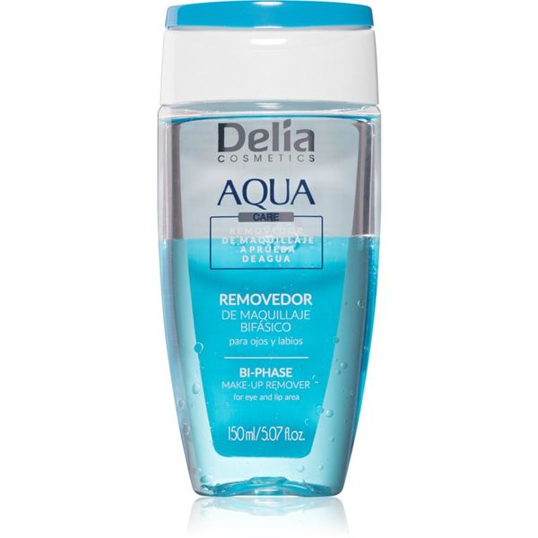 Delia Cosmetics Delia Cosmetics Aqua dvofazno sredstvo za skidanje šminke za područje oko očiju i usana 150 ml