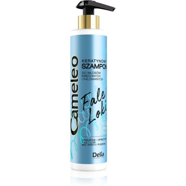 Delia Cosmetics Delia Cosmetics Cameleo Fale Loki šampon za kovrčavu i valovitu kosu s keratinom 250 ml